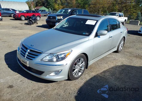 2012 Hyundai Genesis 4.6 из США, поврежденный, VIN KMHGC4DF3CU203128